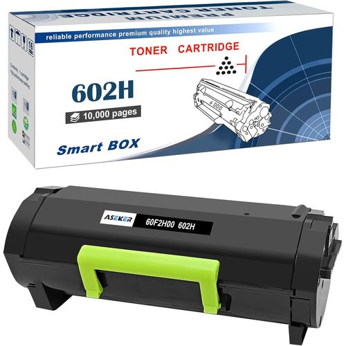 60F2H00 602H Toner Cartouche 10000 Pages Compatible Pour Lexmark Mx310 Mx410 Mx510 Mx511 Mx610 Mx611 Imprimante (Noir*1)[Marque2929]