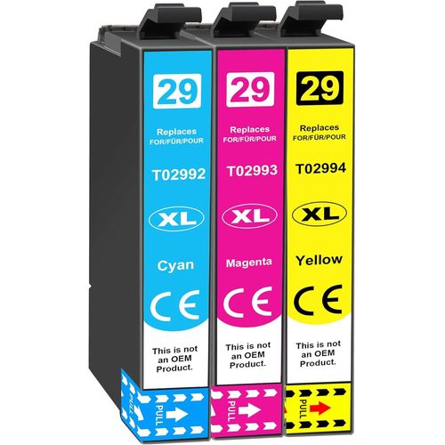 29Xl Couleur Cartouches D'Encre Pour Epson 29 Xl Compatible Avec Epson Expression Home Xp-235 Xp-245 Xp-345 Xp-255 Xp-247 Xp-332 Xp-335 Xp-432 (Pack De 3)[Marque2166]