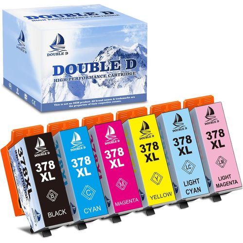 378Xl Multipack Remplacement Pour Cartouche Epson 378 Xl Epson 378 Pour Cartouche Epson Xp 8500, Compatible Avec Epson Expression Photo Xp8600 Xp8605 Xp8505 Xp8500 Xp-15000 (6-Pack[Marque2584]