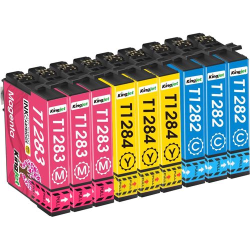 T1285 Cartouches D'Encre Compatibles Avec Epson T1282 T1283 T1284 T1285 Pour Epson Stylus Sx235W Sx230 Sx125 S22 Sx130 Sx420W Sx425W Sx430W Bx305Fw Bx305F Sx440W Sx445W (9 Pack)[Marque476]