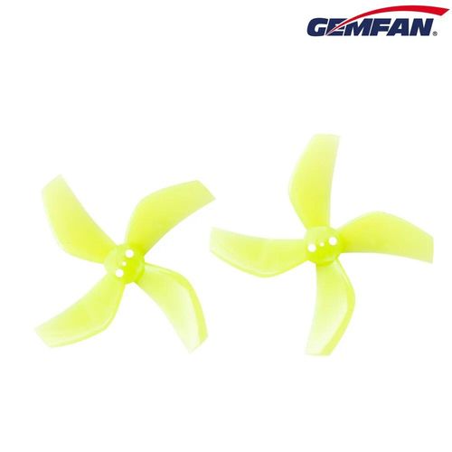 Jaune Transparent - 4 Paires 8 Pièces Gemfan D51 2020 2x2x4 2 Pouces 50.3mm Hélice Pc 4 Lames 1.5mm Pour Rc Fpv Racing Freestyle Tinywhoop Beta85x Drone-Générique
