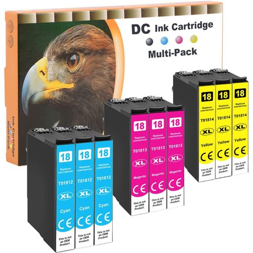 Cartouches D'Encre Compatibles Pour Epson 18 18Xl Pour Epson Expression Home Xp-102 Xp-202 Xp-322 Xp-215 Xp-205 Xp-225 Xp-305 Xp-325 Xp-422 Xp-405 Xp-415 Xp-425 Xp-315 Xp-312 Xp-21[Marque410]