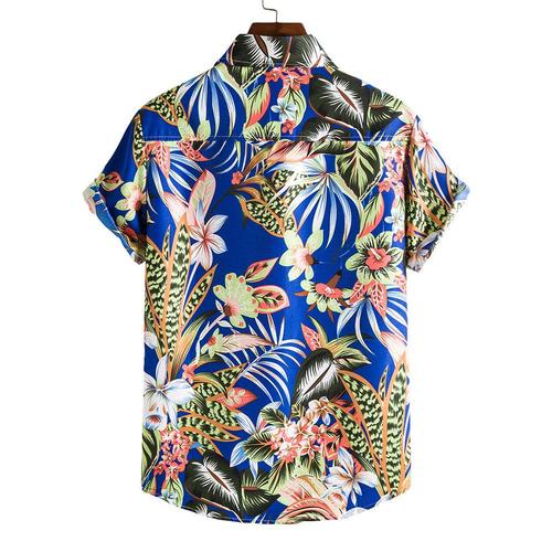 Chemise Hawa enne Homme Ete Chemisette Homme Manche Courte Aloha