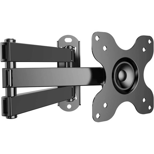 anwxai-Support Murale Tv Pour Téléviseurs 10-30 Pouces -Inclinable Rotatifs Et Rallonges De 35cm-Convient Aux Tvs Plats Et Courbés Jusqu'À 15 KgVesa 100X100 / 75X75Mm