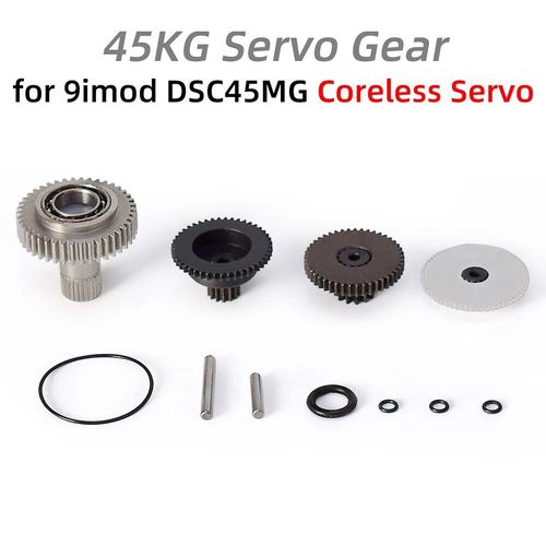 Équipement de servo de 45 kg - 9Servo étanche 35KG 45KG, boîtier en aluminium, engrenage numérique métallique HV sans noyau pour voiture camion bateau sur chenilles 1/8 1/10 RC