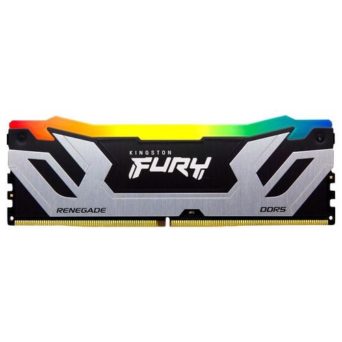 Kingston FURY Renegade RGB - DDR5 - kit - 48 Go: 2 x 24 Go - DIMM 288 broches - 8800 MT/s / PC5-70400 - CL42 - 1.4 V - mémoire non tamponnée chronométrée - on-die ECC - noir, argent
