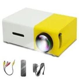 YG300 Mini Projecteur Led video usb/hdmi et hd - Blanc Et Jaune