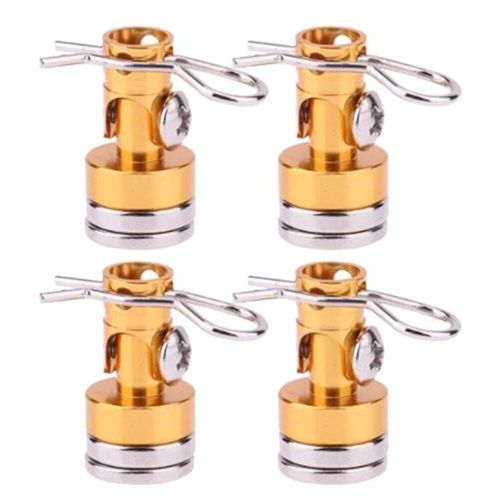 Jaune - Aimant Invisible Pour Carrosserie De Voiture Rc, Support Avec Clip Pour 1/10 Axial Scx10 Traxxas Trtage D90 D110 Hsp Drift Sakura Redcat, 4 Pièces