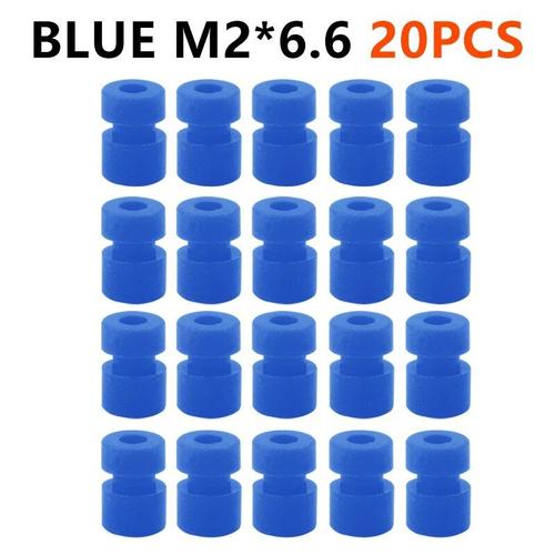 20pc Bleu M2x6.6 - Amortisseur Anti-Vibration Avec Boule En Caoutchouc, Ikm2 M3 Pour F4 F7, Contrôleur De Vol Fpv Drone Quadcopter-Générique