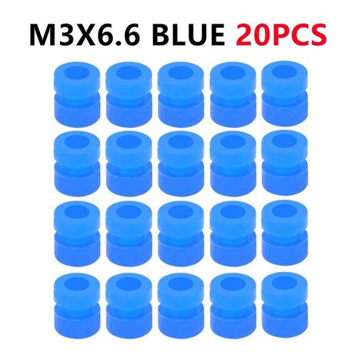 20p Bleu M3x6.6 - Amortisseur Anti-Vibration Avec Boule En Caoutchouc, Ikm2 M3 Pour F4 F7, Contrôleur De Vol Fpv Drone Quadcopter-Générique