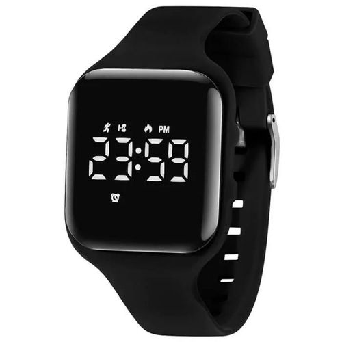 Noir - Montre Digitale Enfant Glx - Chronomètre, Eclairage, Alarme, Date, Podomètres Marche - Noir