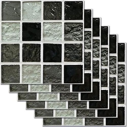 24pcs Carrelage Adhesif Mural Autocollant Carreau Ciment 3d Mural Auto-Adhésif Credence Adhesive Imperméable Cuisine Salle De Bain 2