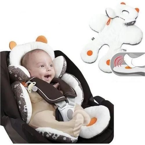 Blanc - Bébé Enfant Soutien Coussin Pour Landau Poussette Siège D\'auto Reducteur Confort Siège Coussin Oreiller Amovible 48*46cm