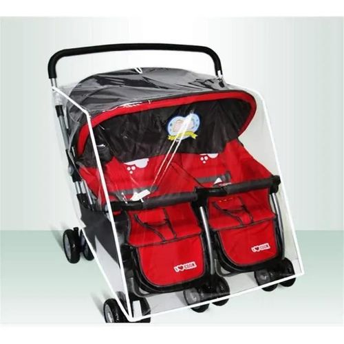 - - Habillage Universel Pluie Pour Poussette Doublehousse De Pluie Protection Habillage Antipluie Poussette Double (B:Siège Gauch [441]