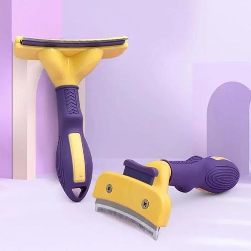 1pcs,Brosse D\'épilation Pour Animaux De Compagnie, Peigne Pour Chats Et Chiens, Poils Longs Et Courts, Tondeuse Démêlante