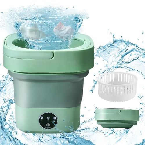 Ttlife Mini Machine À Laver Portable Pliable 8L, Laveuse Et Essoreuse Pour Chaussettes, Sous-Vêtements Ou Petits Articles