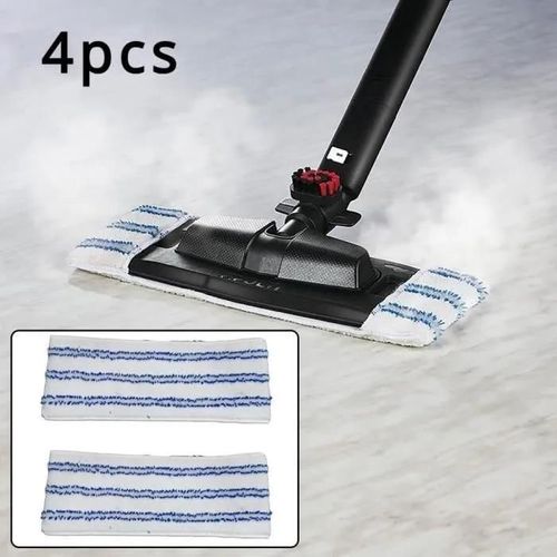 Blanc - Serpillères De Rechange En Microfibre Pour Polti Vaporetto Pour Vaporflexi Brush Eco Pro 3.0 Pour Nettoyage Des Sols De Cuisine 4Pc