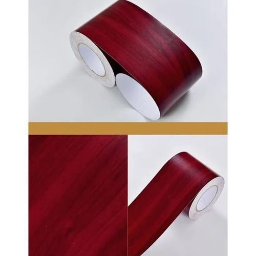 Carrelage,Autocollants Muraux En Grain De Bois Pour Plinthes,Stickers Muraux Pour Salon,Salle De Bains,Bordure - Wood Rt -5Mx10Cm