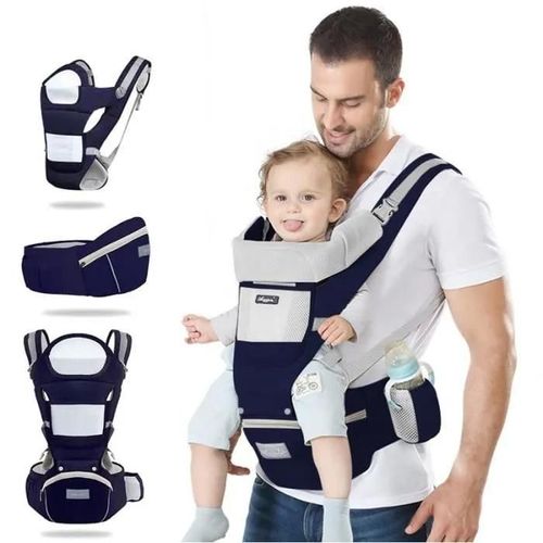 Gris - Ysinobear Porte Bébé Avec Capuche Amovible , Avec Assise Ergonomique, Mode De Portage Ventral Dorsal Pour Bébés Et Enfants 0-36