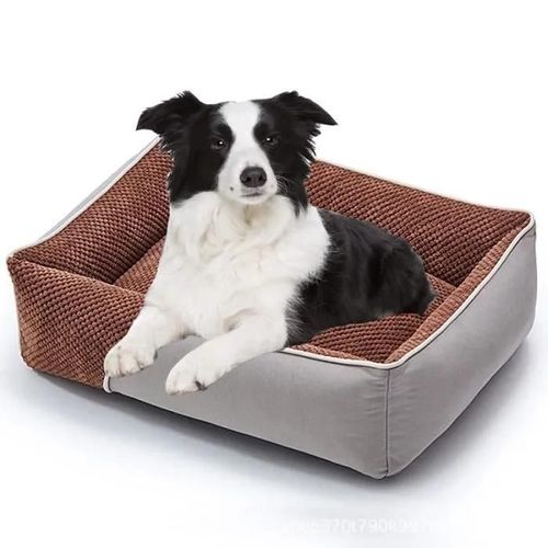Marron - Panier Chien Moyen Taille, Lit Pour Chien Duveteux Lavable, Coussin Pour Chien Antidérapant, Panier Chien Petite