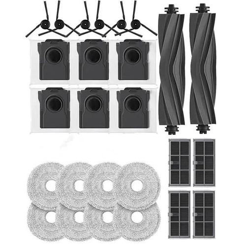 Noir - Lot De 26 Accessoires Pour Robot Aspirateur Dreame X40 Ultra-L40 Ultra-X40 Master - Aqsacokiya - Brosses, Sacs, Lingettes