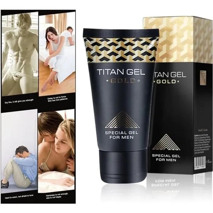 Noir - Crème Gold Titan Gel De Haute Qualité Pour Massages Externes Pour Hommes - Leshp - Taille 80 * 40mm - Noir