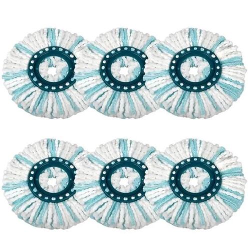 Blanc - Têtes De Rechange Pour Leifheit Clean Twist/Clean Twist Disc Mop Ergo Vadrouille À Disque, Vadrouille Microfibre Pour Tous Les Sols