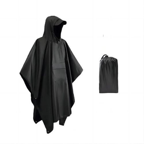 Noir - Poncho De Pluie Imperméable Zhouxi Pour Randonnée Et Activités De Plein Air