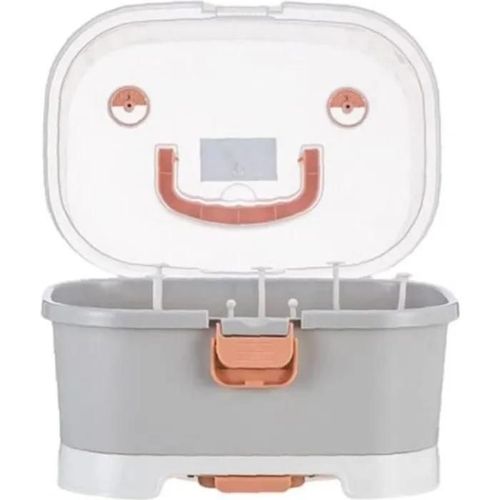 Boîte De Rangement Pour Biberons Surenhap - Sans Bpa - Gris - 35x27x24,5 Cm - Conception Pratique - Matériau Pp