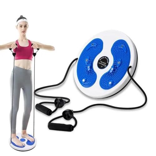 Twist Disque De Taille Avec Corde De Traction,Planche D\'équilibre Wobble Balance Board Disque De Torsion À Taille,Plaque Wriggling