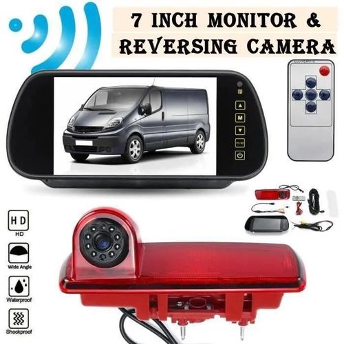 7" Moniteur + Caméra De Recul Pour Renault Traffic Vivaro Custom