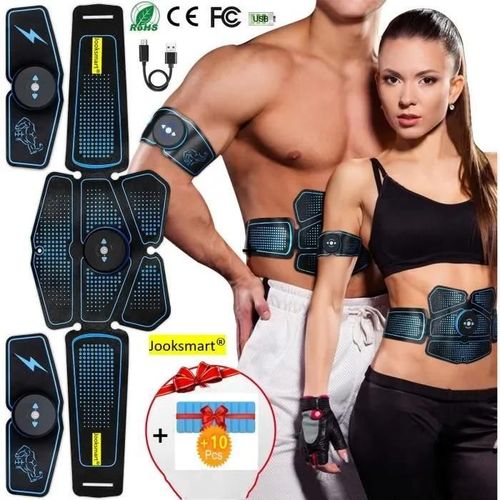 Electrostimulateur Musculaire Usb Rechargeable, Ceinture Abdominale Electrostimulation Appareil Musculation Electrique Homme Femme