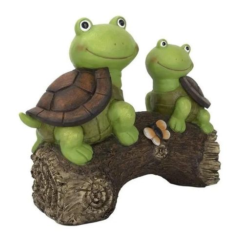 Tortue Statue Jardin Tortue Solaire Led Lumière Animal Figurine Sculpture Résine Décoration Cour Extérieure Jardin Patio Pelouse