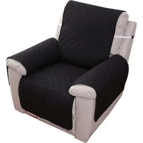 Housse De Fauteuil Relax 1 Place, Imperméable, Housse De Protection Pour Canapé Inclinable, Pour Chambre À Coucher (Noir 55x200)