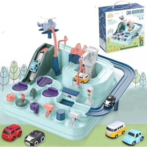 Multicolor - Circuit Voiture Enfant, Piste Aventure De Voiture Jouet, Pistes De Voiture Jeux Pour Enfants, Montessori Profite Aux Jouets