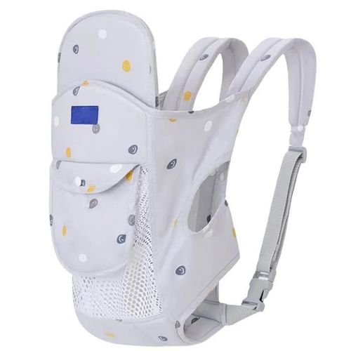 Shipenophy Porte-Bébé Kangourou Kangourou Porte-Bébé Ergonomique Sling Traditionnel Wrap Portable Respirant Mesh Gris Jeux Landau