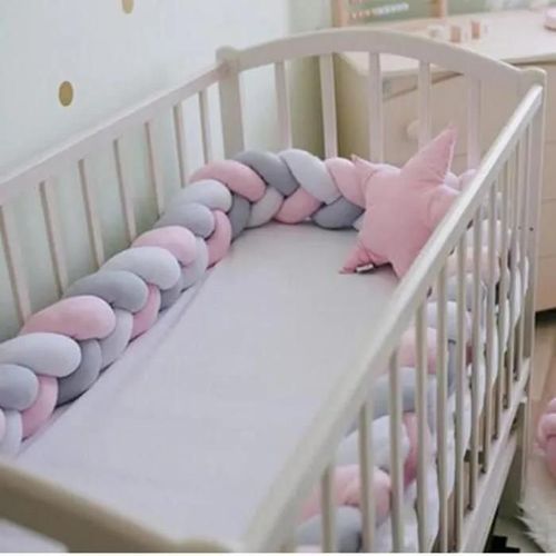Mxzzand De Lit Pour Bébé Pare-Chocs De Lit De Bébé, Protection De Rail De Berceau, Doublure Tressée Nouée Pour Bébé, Deco Pack