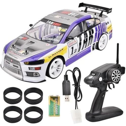 Voiture Télécommandée Eiffel 1-10 4Wd Rc Racing Car Avec Batterie - Blanc - 14 Ans Et Plus