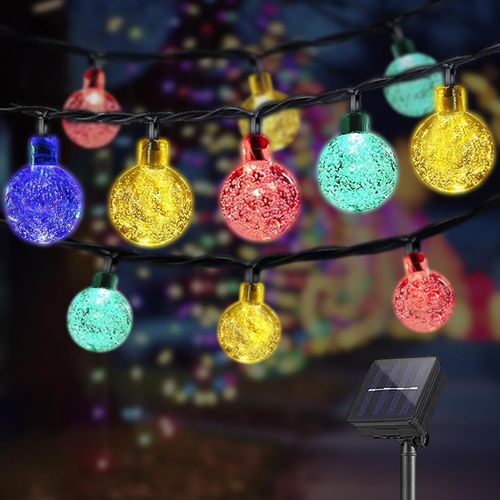Solar String Lights Outdoor,40 Led 10m Ip44-8 Modes Outdoor Indoor Garden Waterproof Patio Balcony Wedding Party (10m 40led Multi-Colour)