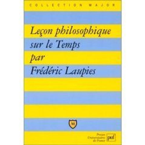 Leçon Philosophique Sur Le Temps