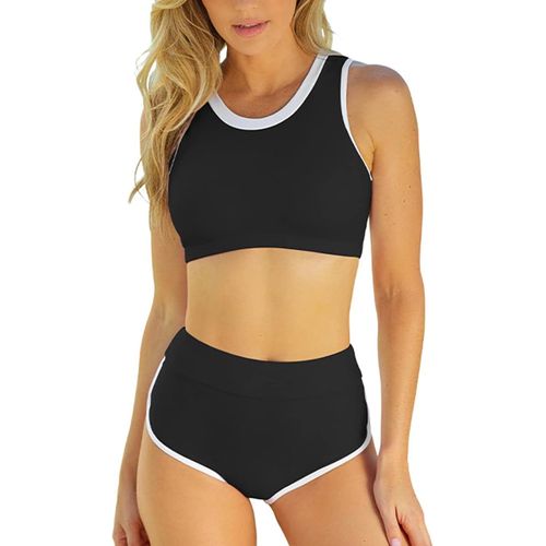 Maillot De Bain 2 Pièces Push-Up Pour Femme - Taille Haute