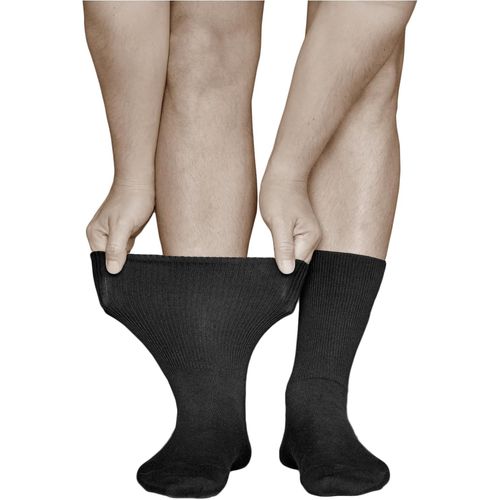 Mens Non Elastic Diabetic Extra Large Socks (3 Pairs) Non Compressing Swollen Feet Uk 6-8,9-11,12-14