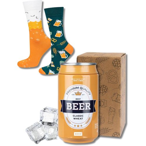Canette Bière Chaussettes Homme Biere Cadeau Drole Chaussette Cadeaux 40-45 1-4 Paires