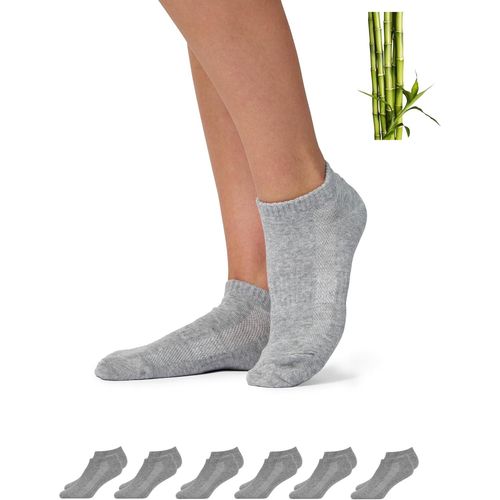 Bamboo Fibre Socks-Pack Of 6 Low Socks Men And Women-Soft And Breathable Anti-Sweat Socks Size 35-50