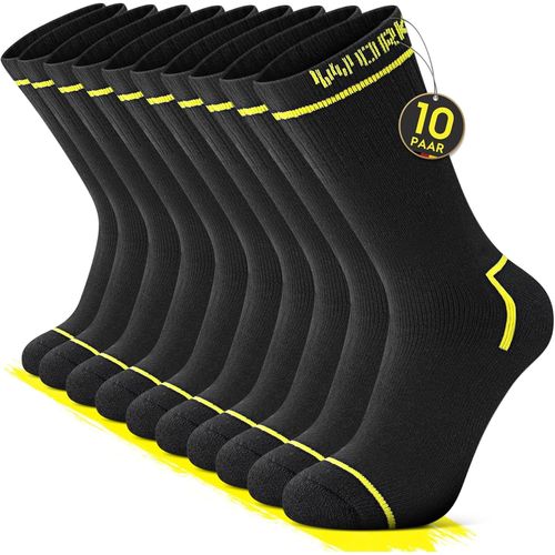 Pack Of 10 Pairs Of Work Cotton Work Socks Hiking Functional Socks For Men
