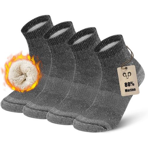 4 Pairs Of Merino Socks For Men-Hiking,Trekking,Sport-80% Wool