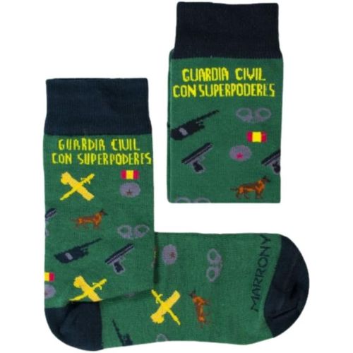 Civil Guard Socks With Super Powers-Perfect For Gifts For Dad,Mom,Son,Couple,Fun,80% Cotton,Unisex Sock Size (7-11),Green,7-11,Green,12