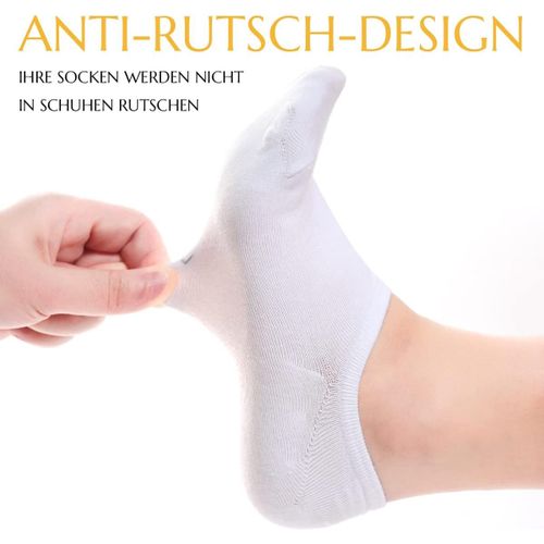 Invisible Low Socks For Women Men Pack Of 10 Pairs Casual Short Socks Breathable Socks With Silicone Non-Slip Cotton