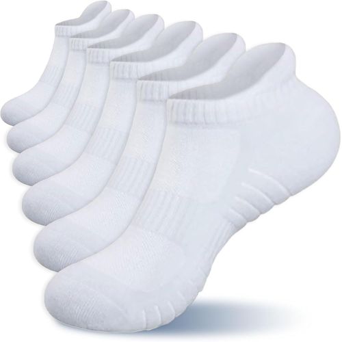 3 Piece Men's Socks,Sports Socks,Non-Slip Breathable,Short Socks For Men And Women 39-47,Low Running Unisex For Running,Hiking,Cycling,Work (White)