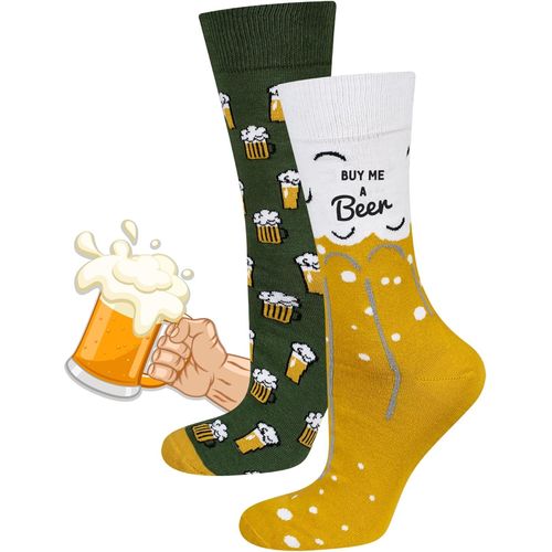 Beer Socks For Men Novelty Beer Gift Funny Socks Uk 12-14